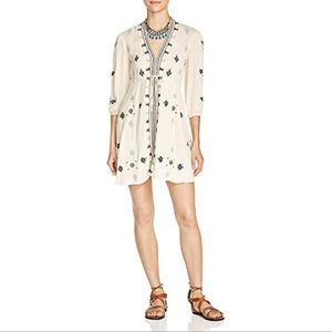 Free People Stargazer Embroidered Gauze in Neutral Small